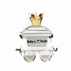 スワロフスキー SWAROVSKI ベビー ファースト乳歯ワゴン ケース Baby's 1st Tooth Wagon 乳歯入れ クリスタル クリア /TK ■OFのサムネイル
