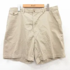 W36/古着 タウンクラフト ショート パンツ ショーツ メンズ 90s ベージュ カーキ 25jun25 中古 ボトムス 短パン ショーパン ハーフのサムネイル