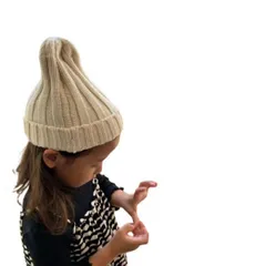 ＊帽子 ニット帽 キッズ 無地 韓国子供服 女の子 男の子 ニット帽子 リブニット帽子 かわいい シンプル お出かけ ベビー ニット帽 帽子
