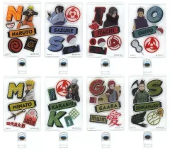 【中古】キーホルダー 全8種セット ストラップホルダーチャーム 「一番くじ NARUTO-ナルト- 疾風伝 心を写す赤き瞳」 F賞