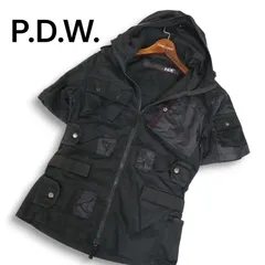 P.D.W. AVIREX アヴィレックス 6645000 半袖 タクティカル ミリタリー ジャケット パーカー Sz.L　メンズ 黒