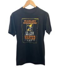 ハーレーダビットソン Harley Davidson 80s 80's USA製 Vintage ©1984 Motorcycles Number 1 On The Most Wanted List Tシャツ ブラック101MT-2835