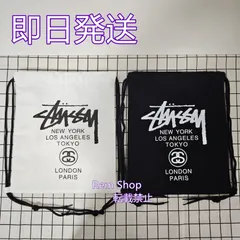 【24時間発送】新品 特価値 STUSSY ステューシー ナップサック リュックサック キャンバスバッグ リュック ブラック ホワイト 男女兼用