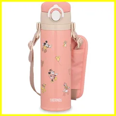 【人気商品】取りはずしできるストラップ ポップピンク 肩に優しいショルダーパット付き ミニー 子供用 500ml 通園通学 真空断熱キッズケータイマグ JOI-501DS 水筒 POP サーモス