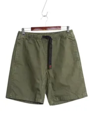 【お得なクーポン配布中!】 グラミチ コットン ショートパンツ メンズ М / アウトドア ショーツ 短パン クライミング イージーパンツ ノータック ワンポイント カーキ