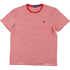 古着 ラルフローレン Ralph Lauren POLO RALPH LAUREN CUSTOM SLIM FIT 半袖 ボーダーTシャツ メンズL相当/eaa549827