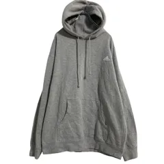 adidas ロゴスウェット パーカー L ライトグレー アディダス プルオーバー 裏起毛 ワンポイントロゴ 古着卸 アメリカ仕入 a612-5433