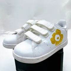 adidas スタンスミス 15cm ベビー スニーカー marimekko コラボ 白×ゴールド アディダス 子供靴 キッズ シューズ