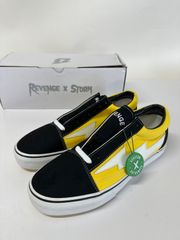 【新品未使用】 REVENGE STORM リベンジストーム  スニーカー ローカット メンズ 靴 58-89-77 Low Cut Sneakers black and yellow ブラック イエロー US9 27cm