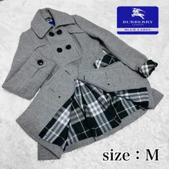 ✨カシミヤ混✨　バーバリーブルーレーベル　アンゴラ　ロングコート　ノバチェック バーバリーブルーレーベル ロングコート カシミヤ混 ノバ