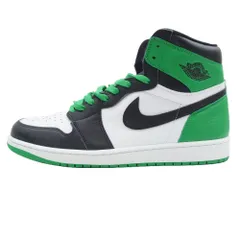 NIKE ナイキ DZ5485-031 AIR JORDAN 1 RETRO HIGH OG LUCKY GREEN エアジョーダン1 レトロ ブラック系 グリーン系 ホワイト系 31cm【極上美品】【中古】
