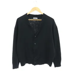 エイトン ATON エイトン WOOL WASHI オーバーサイズカーディガン ニット 長袖 04 黒 ブラック /HK ■OSのサムネイル