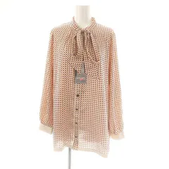 ピエールカルダン Pierre Cardin 総柄 ボウタイ ブラウス M マルチカラー /SS ■OS