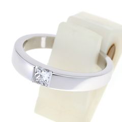 カルティエ / Cartier　タンク リング　ダイヤモンド 0.25ct　K18WG/Au750　ホワイトゴールド　# 13【中古】 商品番号 L-158227