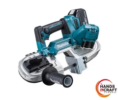 ★未使用 makita 18V 充電式 ポータブルバンドソー PB183DRGX バッテリBL1860B(2個)+充電器+ケース+ブレード 純正 マキタ 送料無料のサムネイル