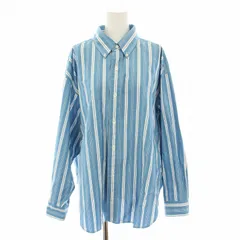 シンゾーン Shinzone 24SS ストライプダディシャツ STRIPE DADDY SHIRT ブラウス ボタンダウン 長袖 PO 水色 ライトブルー 白 ホワイト 24SMSBL04 /YTのサムネイル