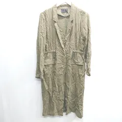 ◇ ⊂ MURUA ムルーア 薄手 長袖 コードライトロングコート サイズF カーキ レディース E  【1409100051063】