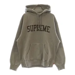【極美品】Supreme パーカー Lサイズ グレー 2023年モデル Supreme グレー フード付きパーカー L 紐なし