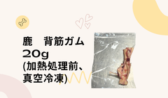 🦌【無添加】鹿背筋ガム〈加熱前・冷凍〉 20g