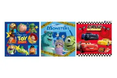 マル 【送料無料】 【ピクサーキャラクター】ランチーフ3枚セット【クールキャラズ】【トイストーリー】【モンスターズインク】【カーズ】【ディズニー】【ランチクロス】【敷物】【ランチョンマット】【マット】【弁当包み】【3枚入り】【3枚組】【雑貨】【グッズ】