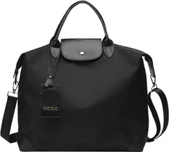 JISONCASE ボストンバッグ 旅行バッグ トラベルバッグ 軽便 大容量 防水 撥水 機内持ち込み 修学 ジムバッグ メンズ レディース( ブラック)