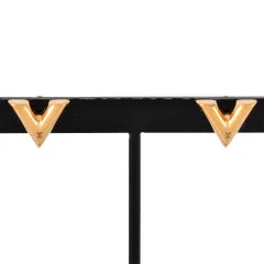 ルイヴィトン LOUIS VUITTON エセンシャル V ピアス メタル M68153 ゴールド LE0271 ユニセックス【中古】