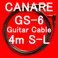 CANARE GS-6 Guitar Cable with Neutrik Gold Plated Plug SL 4m