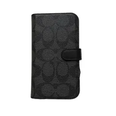 【新品級】コーチ iPhone11 ケース レザー シグネチャー 手帳 黒 COACH 【国内正規品 】☆SSランク☆COACH コーチ ブックタイプ