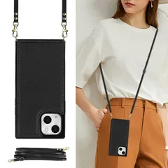 新品 iPhone14 Plus（2022）対応 iPhone14 Plus スマホ ケース 肩掛け 首かけ 斜めがけ ショルダー ケース 縄掛け iPhone14 Plus 6.7 手帳型 ケース iPhone14 Plus ケース 手帳型 iPhone14