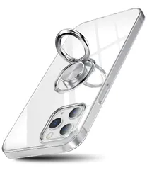 【在庫処分】クリア TPU ケース ストラップホール付き ケース 12pro 車載ホルダー アイフォン スマホケース 一体型 6.1インチ 対応 耐衝撃 12 iPhone12カバー iPhone リング付き  Pro iPhone12 クリア OURJOY