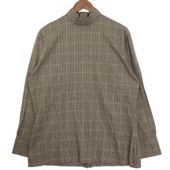 HAVERSACK(ハバーサック) タートルネック コットン チェック プルオーバー シャツ サイズL 古着