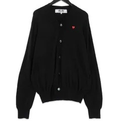 PLAY COMME des GARÇONS ブラック カーディガン L Comme Des Garçons Play ラウンドネック カーディガン 通販