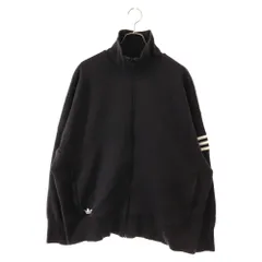 adidas (アディダス) トレフォイルロゴ ジップアップジャケット ブラック HR86956のサムネイル