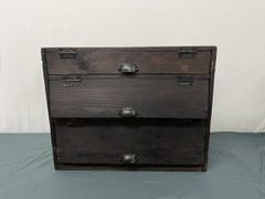 詳細不明 小物入れ 木製 古美術品 古民具  時代箪笥 収納