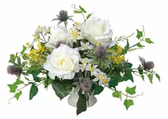 アートフラワー 造花 クリアローズ/光触媒〔ミニタイプ〕/光触媒 観葉植物 ウンベラータ フェイクグリーン 花 胡蝶蘭 開店祝い 開業祝い 誕生祝い 造花 アートフレーム おしゃれ 飾る Lサイズ