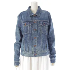 CELINE セリーヌ マカダム レザートリミング デニム ジャケット 42