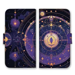 iPhone14 ケース 手帳型 アイフォン14 スマホケース 携帯ケース 魔法陣 魔法 魔女 魔導書 神秘的 かっこいい オカルト ブラック ゴールド カラー05