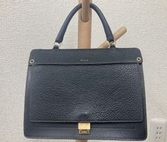 ★☆FURLA フルラ 2way バッグ レザー ショルダーバッグ ハンドバッグ ビジネス フォーマル ブラック レディース イタリア製 中古☆★