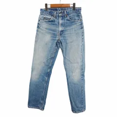 90年代 USA製 Levi's リーバイス 505 ジーンズ デニムパンツ オレンジタブ ボタン裏刻印575 インディゴ (メンズ 31) 中古 古着 O4536