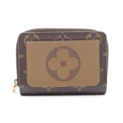 ルイ・ヴィトン LOUIS VUITTON 二つ折り財布 ポルトフォイユ ルー モノグラムリバース M81461 PVCコーティングキャンバス レザー ポルトフォイユ・ルー レディース Used A