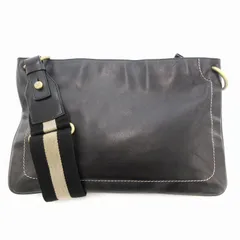 バリー BALLY TRUSSA トレインスポッティング ショルダーバッグ 斜めがけ レザー 黒 ブラック /UO