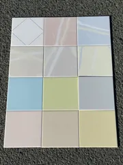 組合せ自由！絵柄タイル８枚セット★FUJIMITILE陶器質施ゆう内装タイル150角