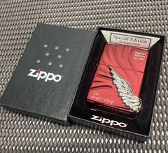 ◇ Zippo Special Edition No.0306 The Angels Wings 【刻印：E/22】【使用感少なめ】  レッド系 スペシャルエディション エンジェルウィング ジッポー ライター / 中古