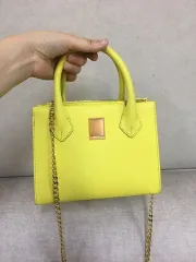 COURONNE(クロンヌ) レモンカラー ミニ チェーン トートバッグ