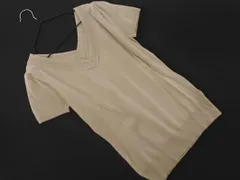 新品 COUP DE CHANCE クードシャンス パフスリーブ Vネック サマー ニット セーター size38/ライトベージュ ■◆ レディース