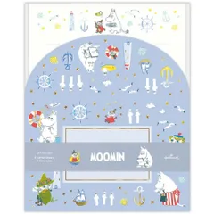 【メール便】ムーミン 手紙セット レターセット MOADブルー 北欧 日本ホールマーク 便箋＆封筒 キャラクター グッズ 