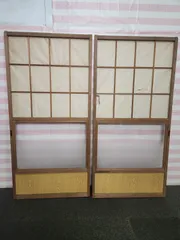 古民家  建具  送料込み  2枚セット タV339◇多数出品中◇【H181cm×W86cm】×2枚◇老舗旅館の大きな
