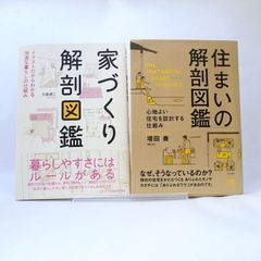住まい、家づくりの本2冊セットです。住まいの解剖図鑑、家づくり解剖図鑑