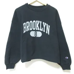 美品 Champion チャンピオン リバースウィーブ スウェットトレーナー L ブラック レディース 古着 中古 USED