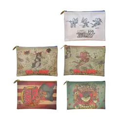 (公式)ワールドゴルフ ポーチ ミニトートバッグ ラウンドバッグ トムとジェリー ヴィンテージ フラットポーチ 【IR】